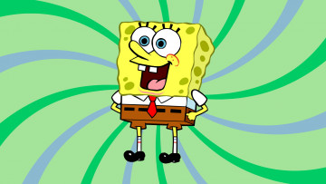 обоя spongebob, squarepants, мультфильмы, губка, боб