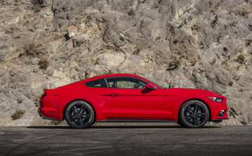 Картинка автомобили ford coupe красный ecoboost mustang