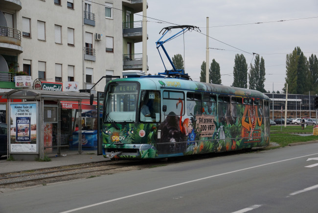 Обои картинки фото техника, трамваи, город, улица, трамвай, рельсы