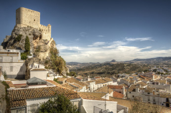 Картинка castillo+nazar& 237 +en+olvera города замки+испании замок холм панорама