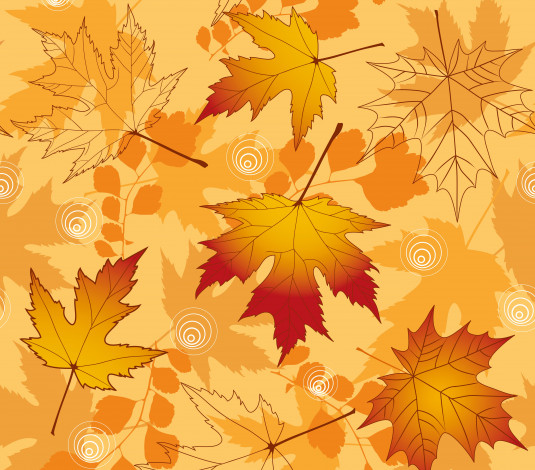 Обои картинки фото векторная графика, природа , nature, листья, maple, fall, осенние, leaves, autumn, фон