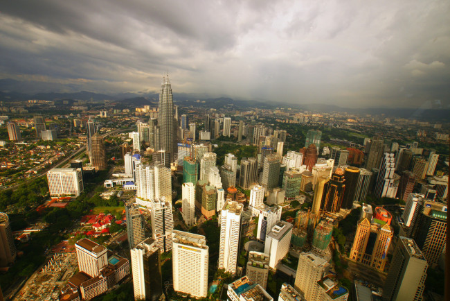 Обои картинки фото kuala lumpur panorama, города, куала-лумпур , малайзия, башня, панорама
