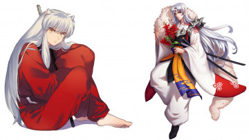 обоя аниме, inuyasha, братья