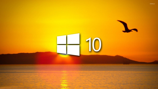 Обои картинки фото компьютеры, windows  10, логотип, фон