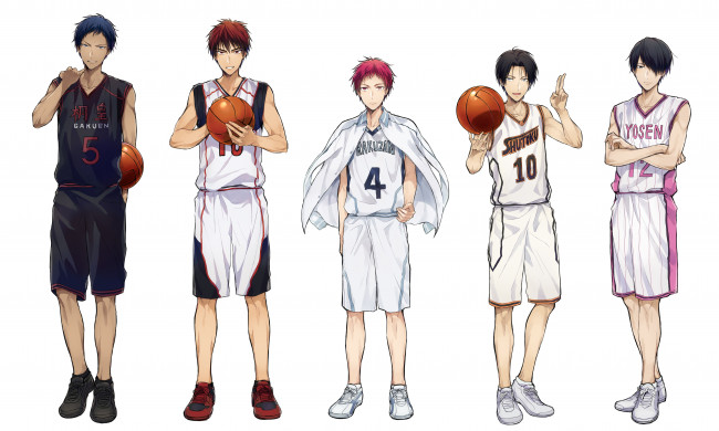 Обои картинки фото аниме, kuroko no baske, парни, баскетбол