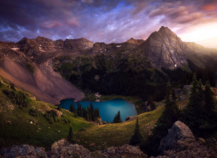 Картинка природа горы озеро