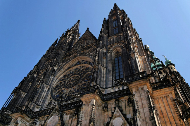 Обои картинки фото saint vitus cathedral, города, прага , Чехия, saint, vitus, cathedral