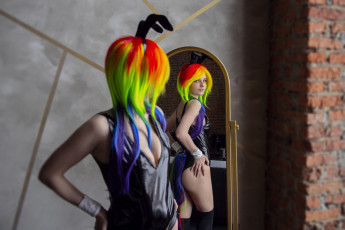 Картинка девушки kirdjava образ боди ушки зеркало