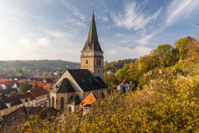 Обои картинки фото warburg, germany, города, - католические соборы,  костелы,  аббатства