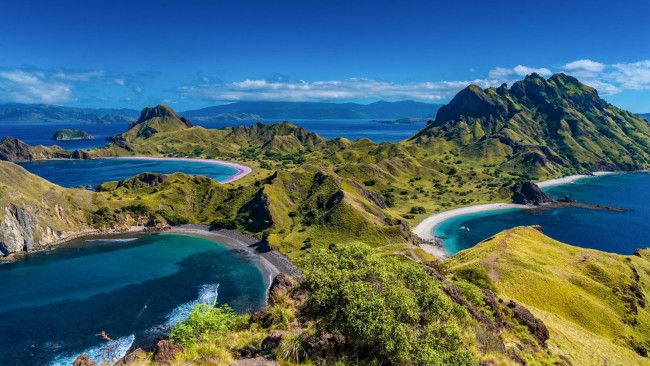 Обои картинки фото padar island, komodo national park, indonesia, природа, побережье, padar, island, komodo, national, park