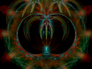 Картинка 3д графика fractal фракталы фон тёмный узор