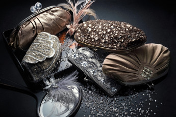 Картинка разное сумки кошельки зонты перья зеркало бриллианты