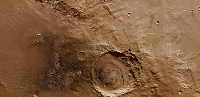 Обои картинки фото космос, марс, кратер, скиапарелли