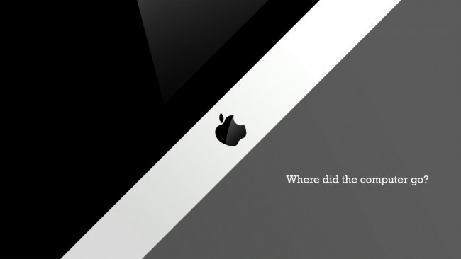 Обои картинки фото компьютеры, apple, линии, яблоко