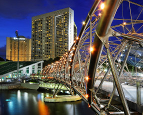 Картинка города сингапур огни конструкция
