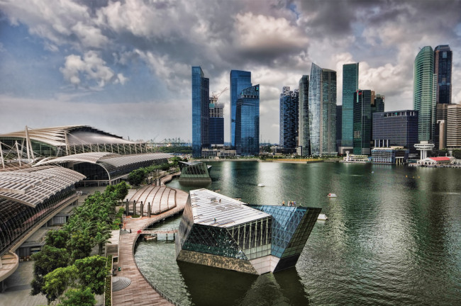 Обои картинки фото города, сингапур, hdr
