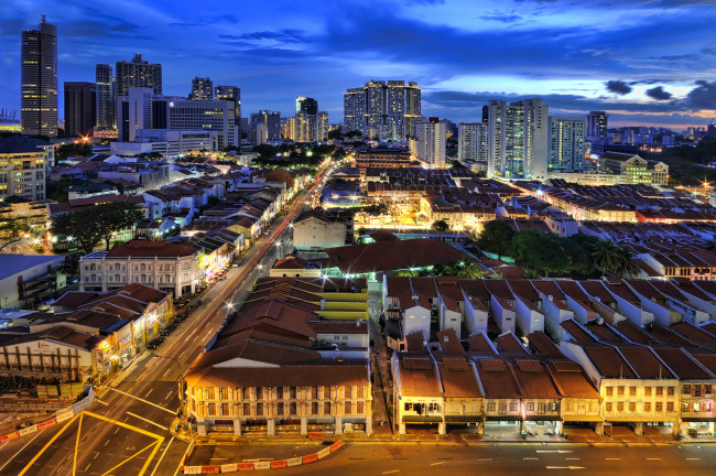Обои картинки фото города, сингапур, китай-город