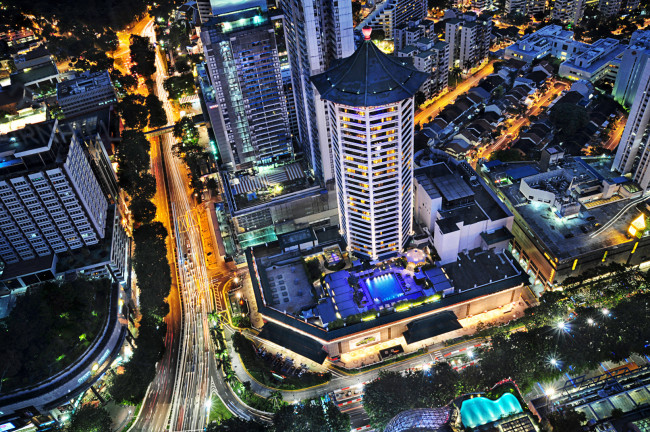 Обои картинки фото города, сингапур, ночь