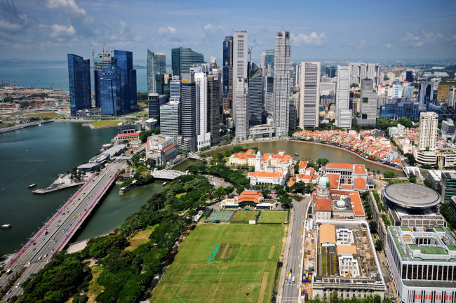 Обои картинки фото города, сингапур, панорама