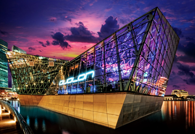 Обои картинки фото города, сингапур, самый, престижный, клуб, ночь, развлечений