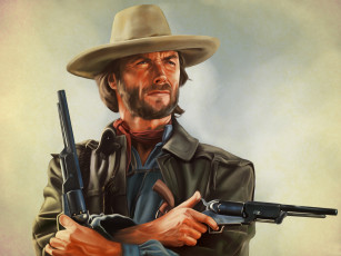 Картинка рисованные кино revolver clint eastwood josey wales the outlaw