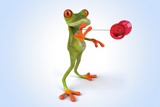 Обои картинки фото 3д графика, юмор , humor, лягушка, frog, funny