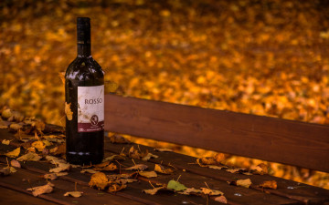 Картинка бренды бренды+напитков+ разное осень вино скамья