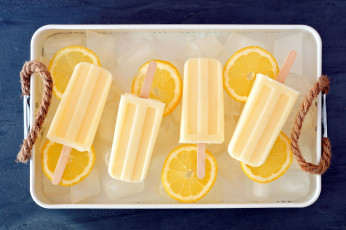 Картинка еда мороженое +десерты апельсины лакомство цитрусы