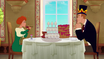 Картинка мультфильмы иван+царевич+и+серый+волк+3 еда торт окно стол мужчина девушка