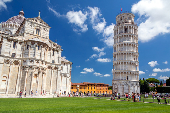 Обои картинки фото leaning tower, города, пиза , италия, leaning, tower