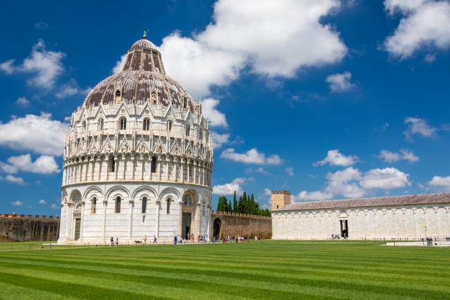 Обои картинки фото san giovanni baptistery, города, пиза , италия, san, giovanni, baptistery