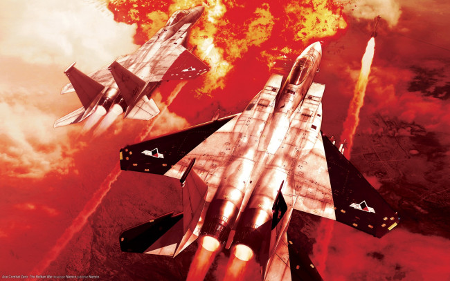 Обои картинки фото видео игры, ace combat zero,  the belkan war, самолеты, полет, бой
