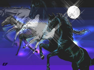 Картинка horse vampire рисованные животные лошади