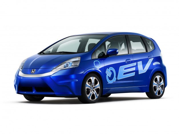 Обои картинки фото honda, fit, ev, concept, 2010, автомобили