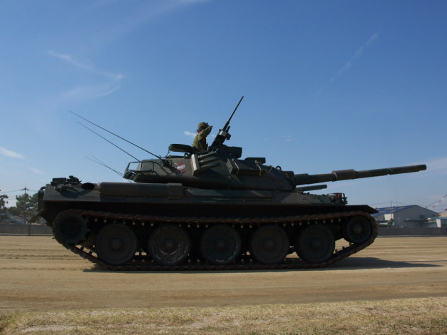 Обои картинки фото техника, военная, гусеничная, бронетехника, танк, тип, 74