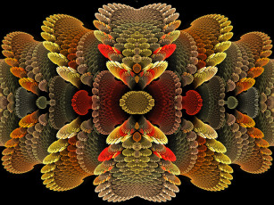 Картинка 3д графика fractal фракталы абстракция узор