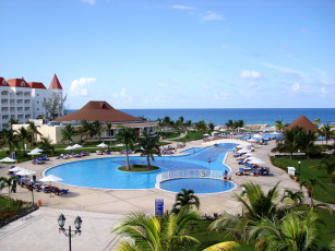 обоя jamaica, интерьер, бассейны, открытые, площадки, курорт, бассейн