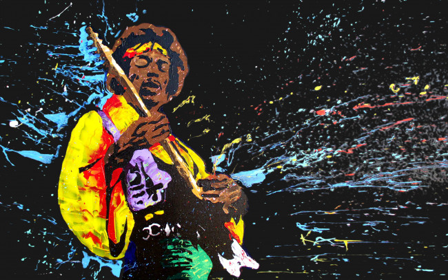 Обои картинки фото jimi, hendrix, музыка, композитор, вокалист, музыкант, сша, гитарист