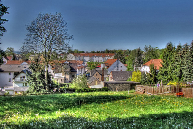 Обои картинки фото германия, нойкирхен, города, пейзажи, дома, пейзаж