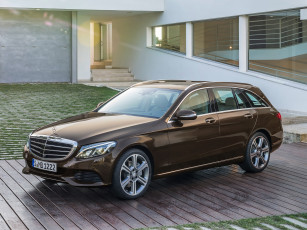 Картинка автомобили mercedes-benz темный s205 c 300 bluetec hybrid exclusive 2014г estate line