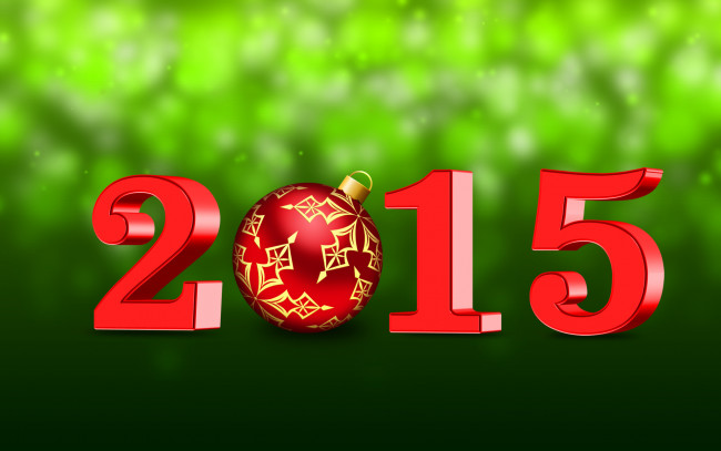 Обои картинки фото праздничные, векторная графика , новый год, фон, шарик, цифры