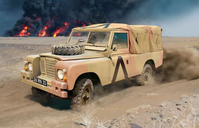 Обои картинки фото рисованное, армия, огонь, фон, автомобиль