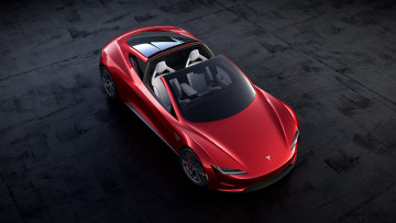 Картинка tesla+roadster+2019 автомобили tesla roadster 2019 красный