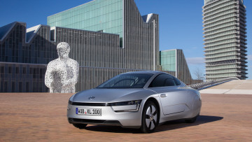 обоя volkswagen xl1 2014, автомобили, volkswagen, металлик, серебристый, 2014, xl1