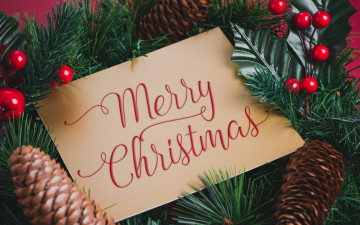 обоя праздничные, - разное , новый год, украшения, новый, год, рождество, christmas, new, year, decoration, merry, fir, tree, ветки, ели