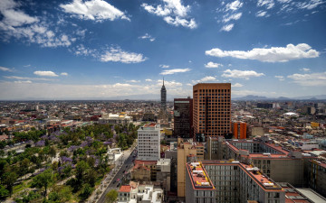 обоя города, мехико , мексика, панорама