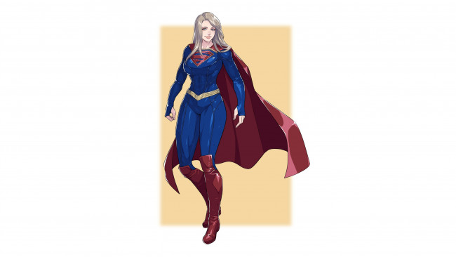 Обои картинки фото рисованное, комиксы, supergirl