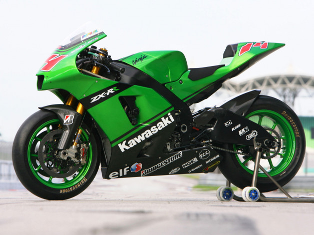 Обои картинки фото kawasaki, ninja, zx, rr, мотоциклы