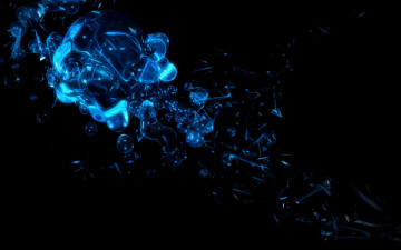 Картинка 3д графика abstract абстракции синий