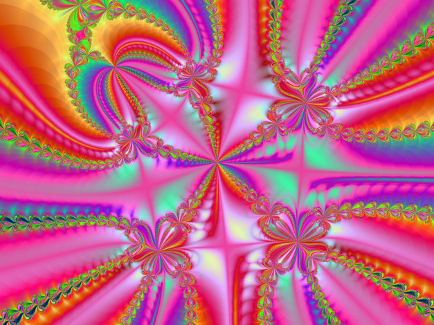 Обои картинки фото 3д, графика, fractal, фракталы, узор, цвета, фрактал